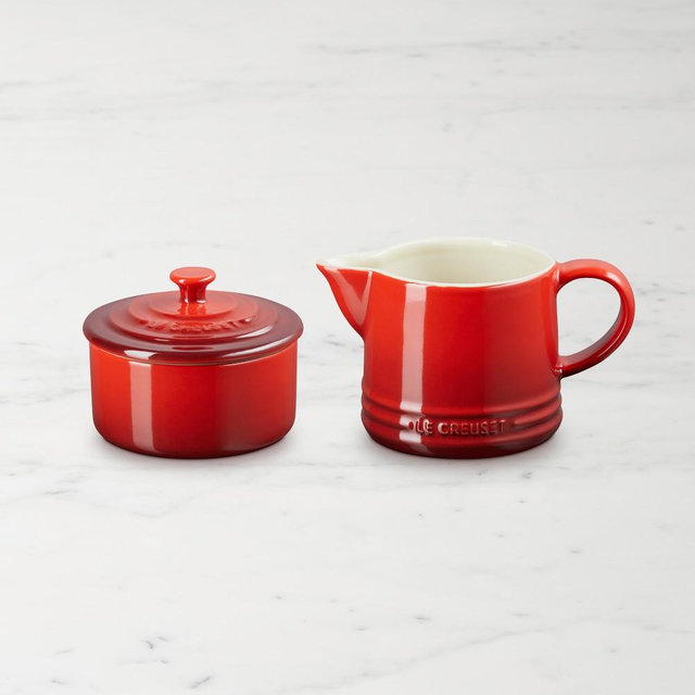 Le Creuset Signature Cream & Sugar Set, Cerise
