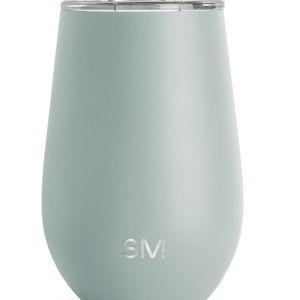 Simple Modern Wine Tumbler with Lid | Cute Stemless Glass Cup with Press-In Lid | Insulated Stainless Steel Coffee Mug | Gifts for Women Men Him Her | Spirit Collection | 12oz | Sea Glass Sage
