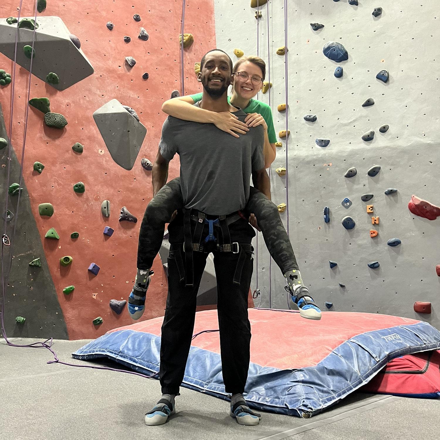 Rock climbing - a new hobby we’ve fostered together.