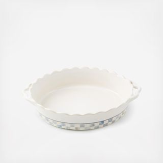 Sterling Check Everyday Stoneware Oval Baker