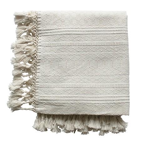 Alegria Home Cristiana Woven Throw, White