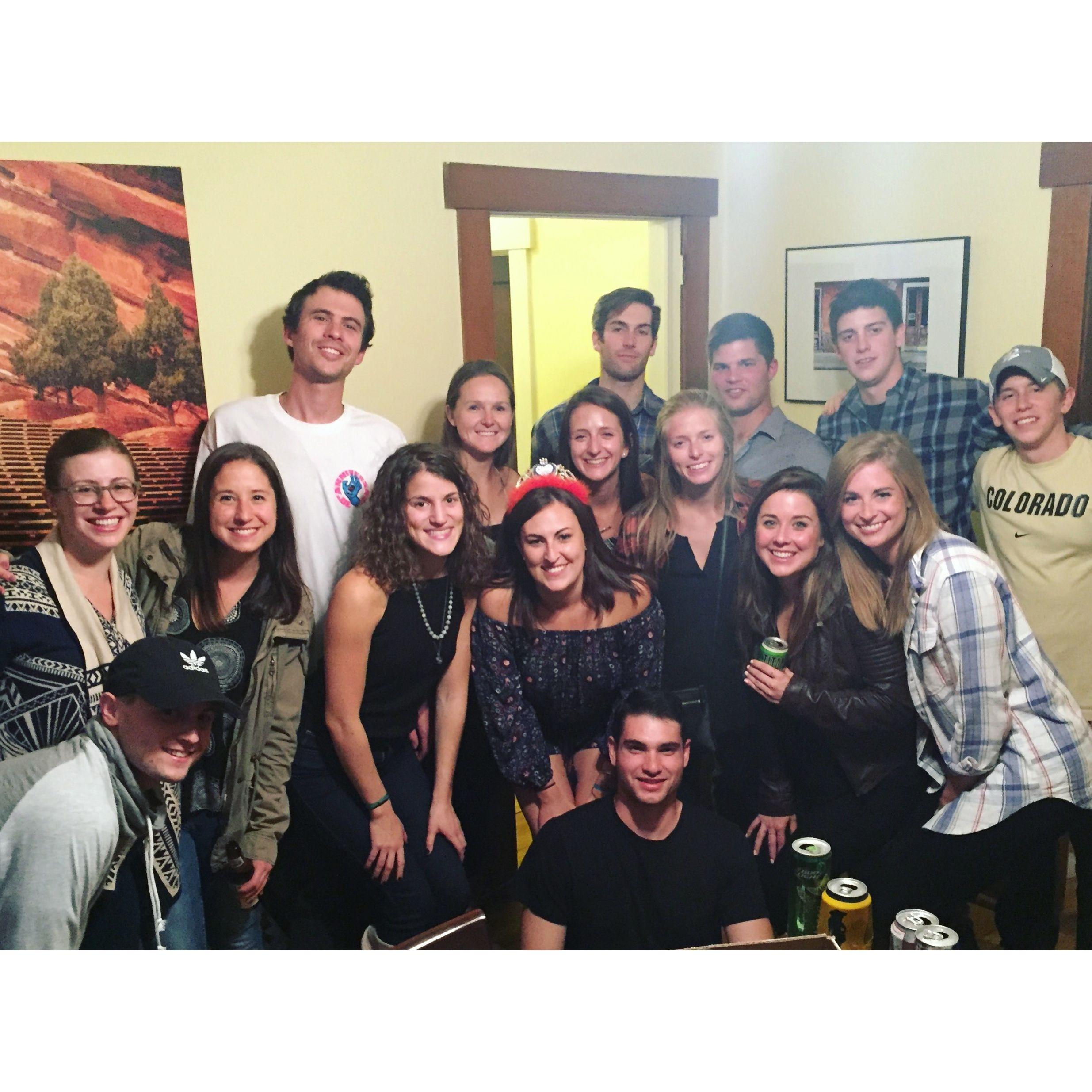 One of our first birthdays spent together before we were dating