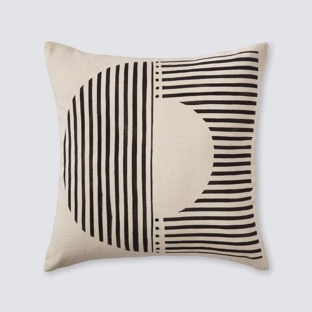 Demi Mud Cloth Pillow - Cream