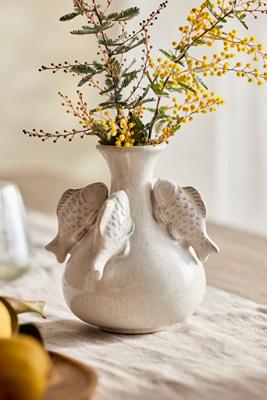 School of Fish Ceramic Vase