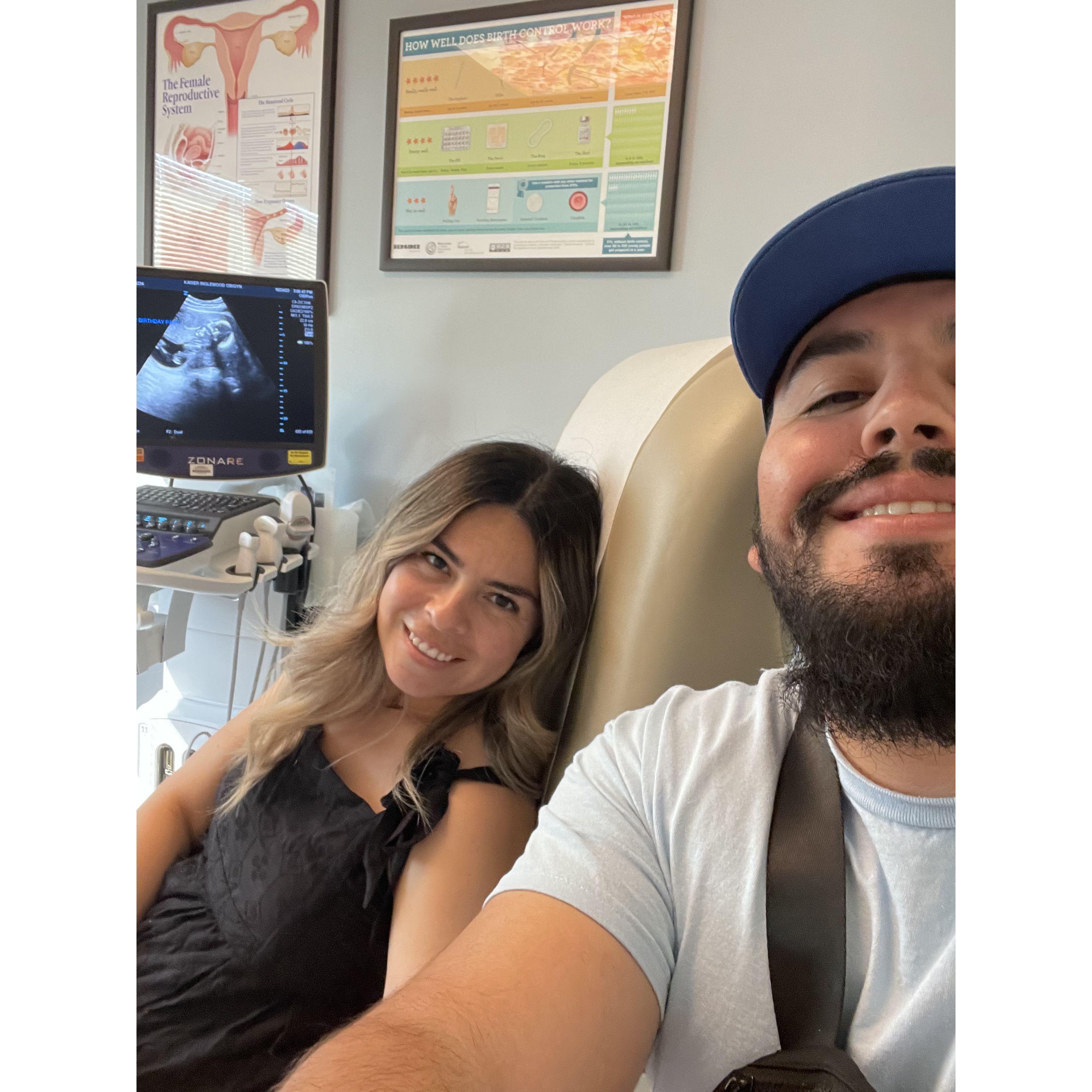 Finding out we were about to become parents