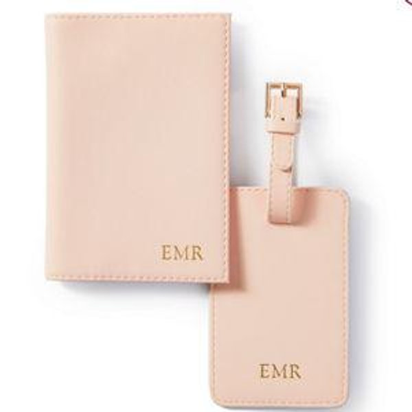 Fillmore Vegan Leather Luggage Tag and Passport Case