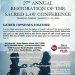 27th Annual Restoration of the Sacred Law Conference