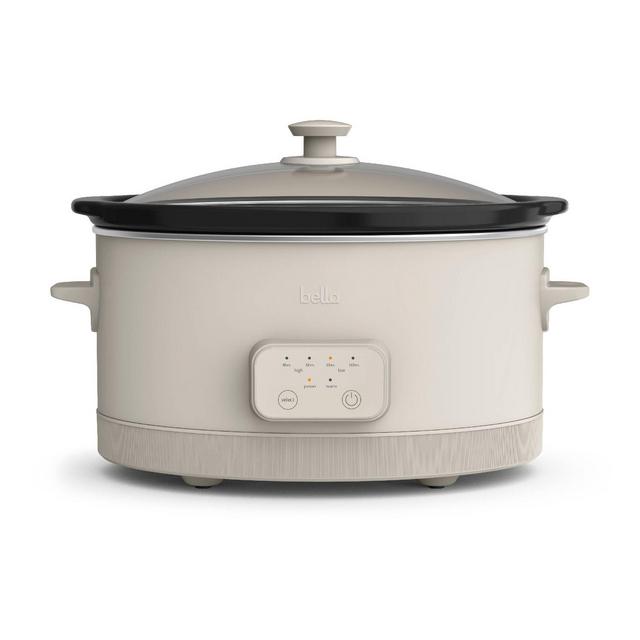 bella 6qt Programmable Slow Cooker Oatmilk