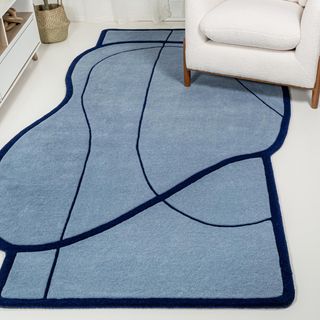 Greene Street Mosaic Coastal Handwoven Area Rug