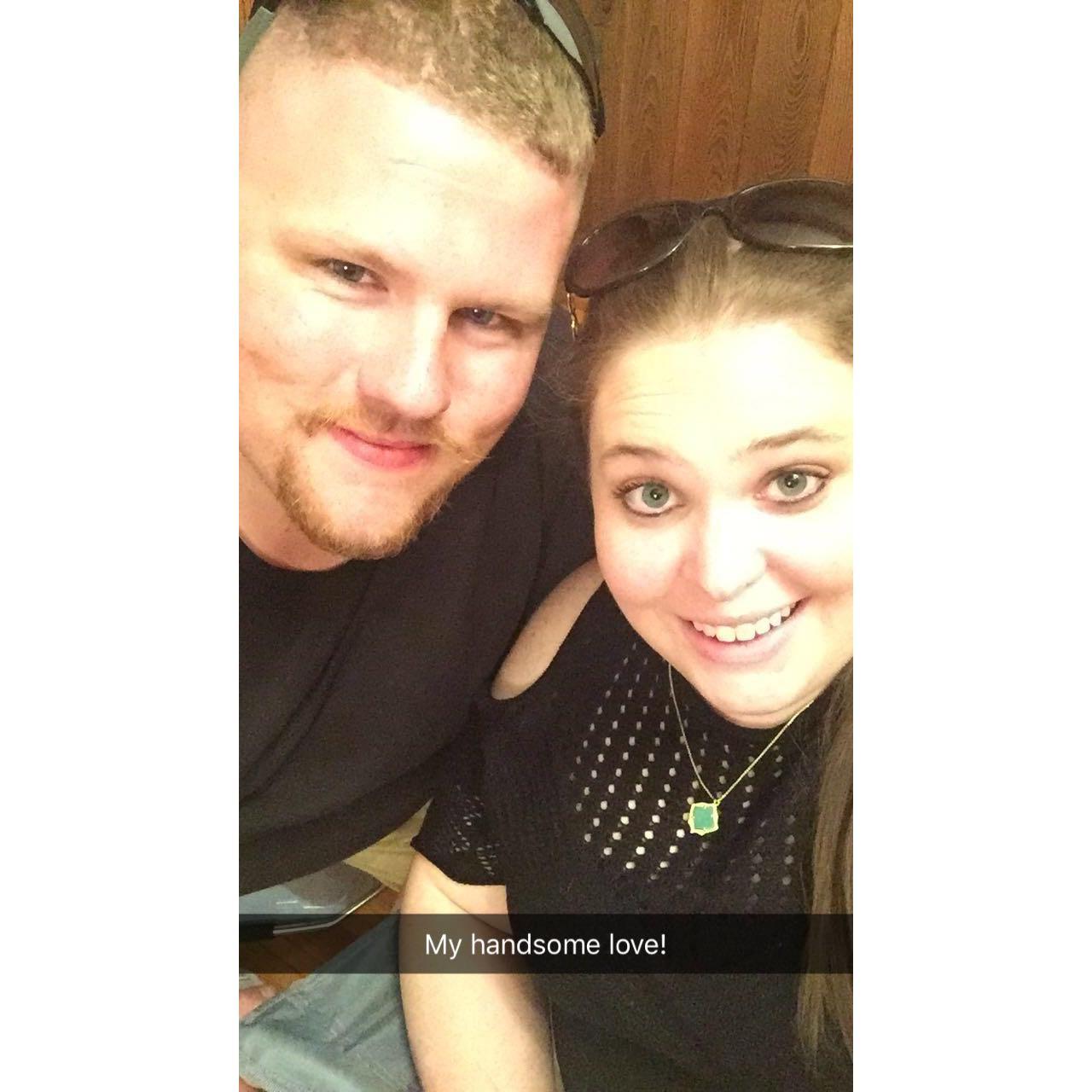 The one time he smiled for a picture