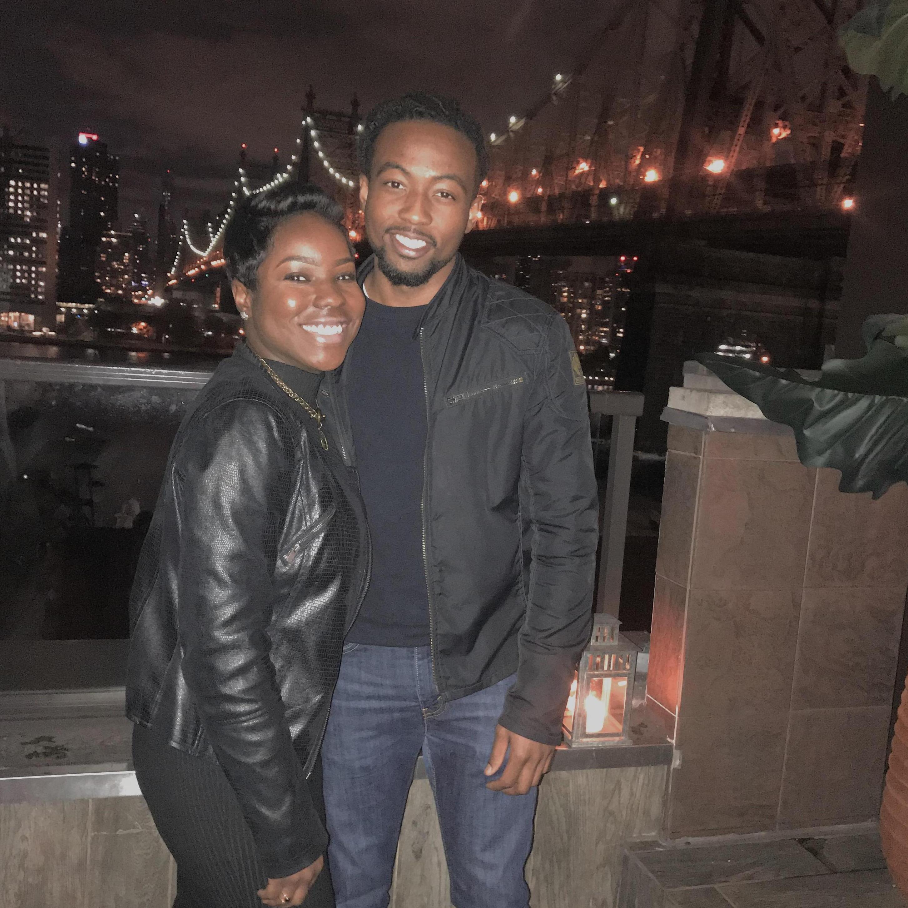 First pic we ever took as a couple. We still get butterflies.