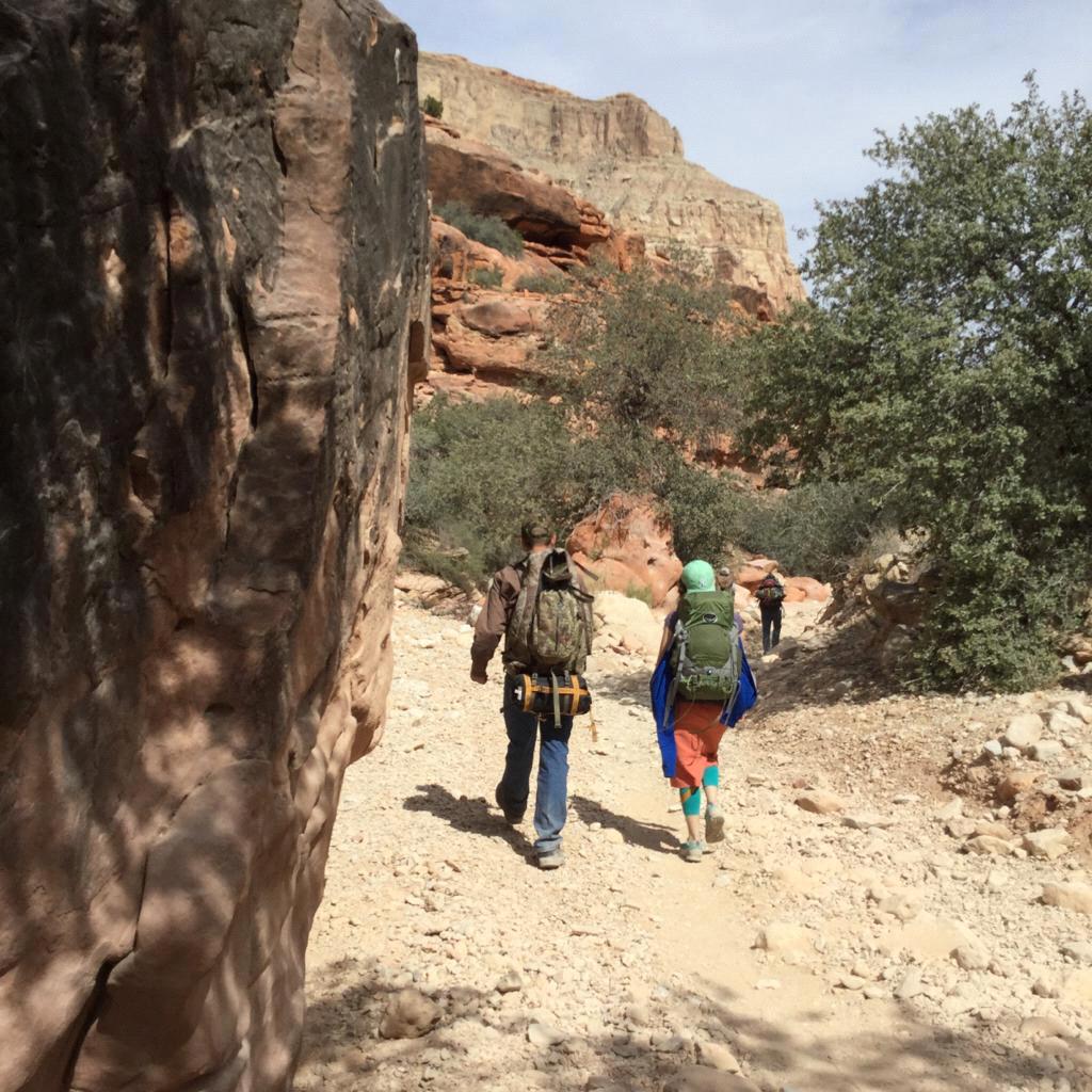 First photo together. Havasupai hike 2016