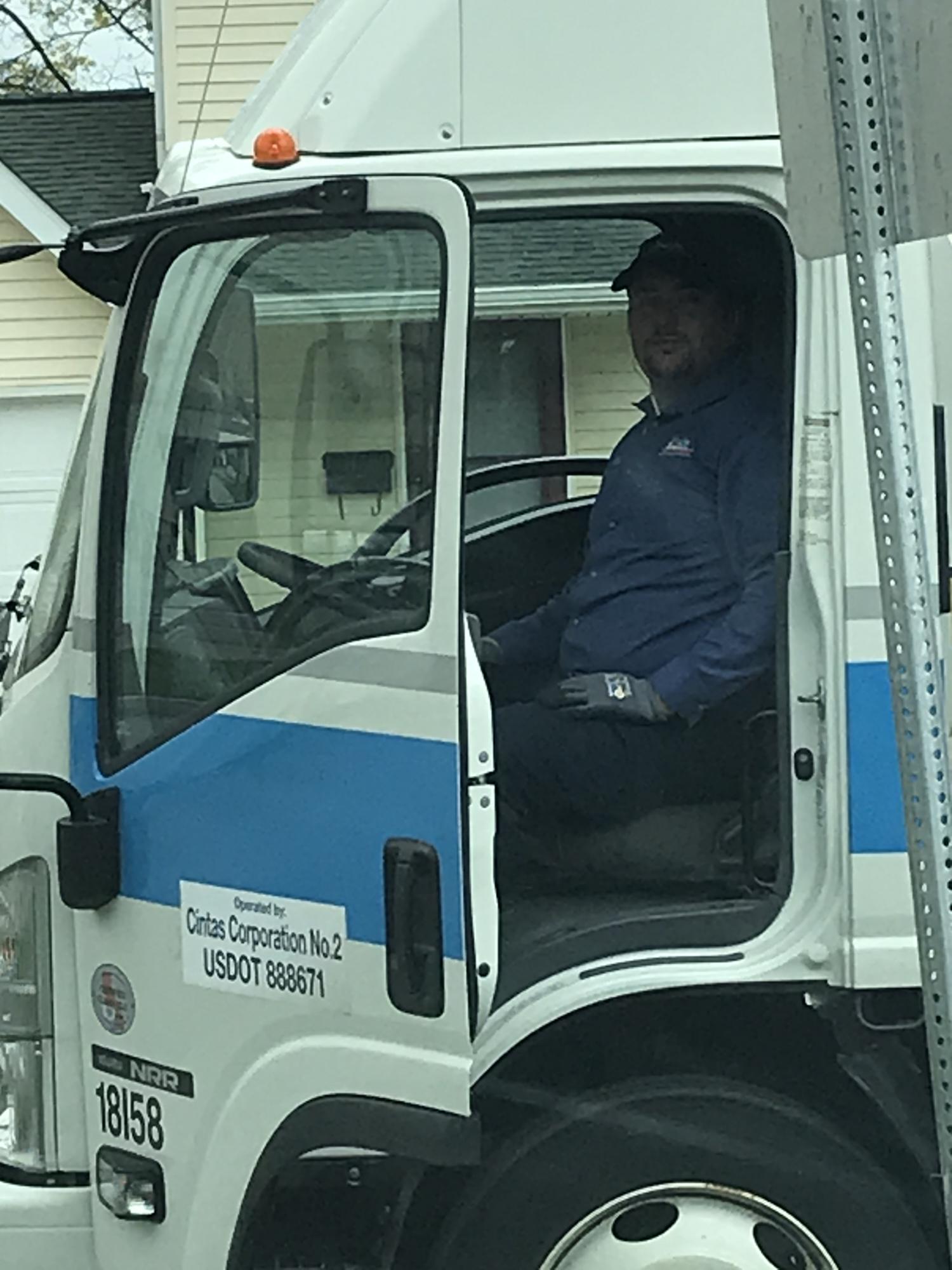 PJ running his route for Cintas!