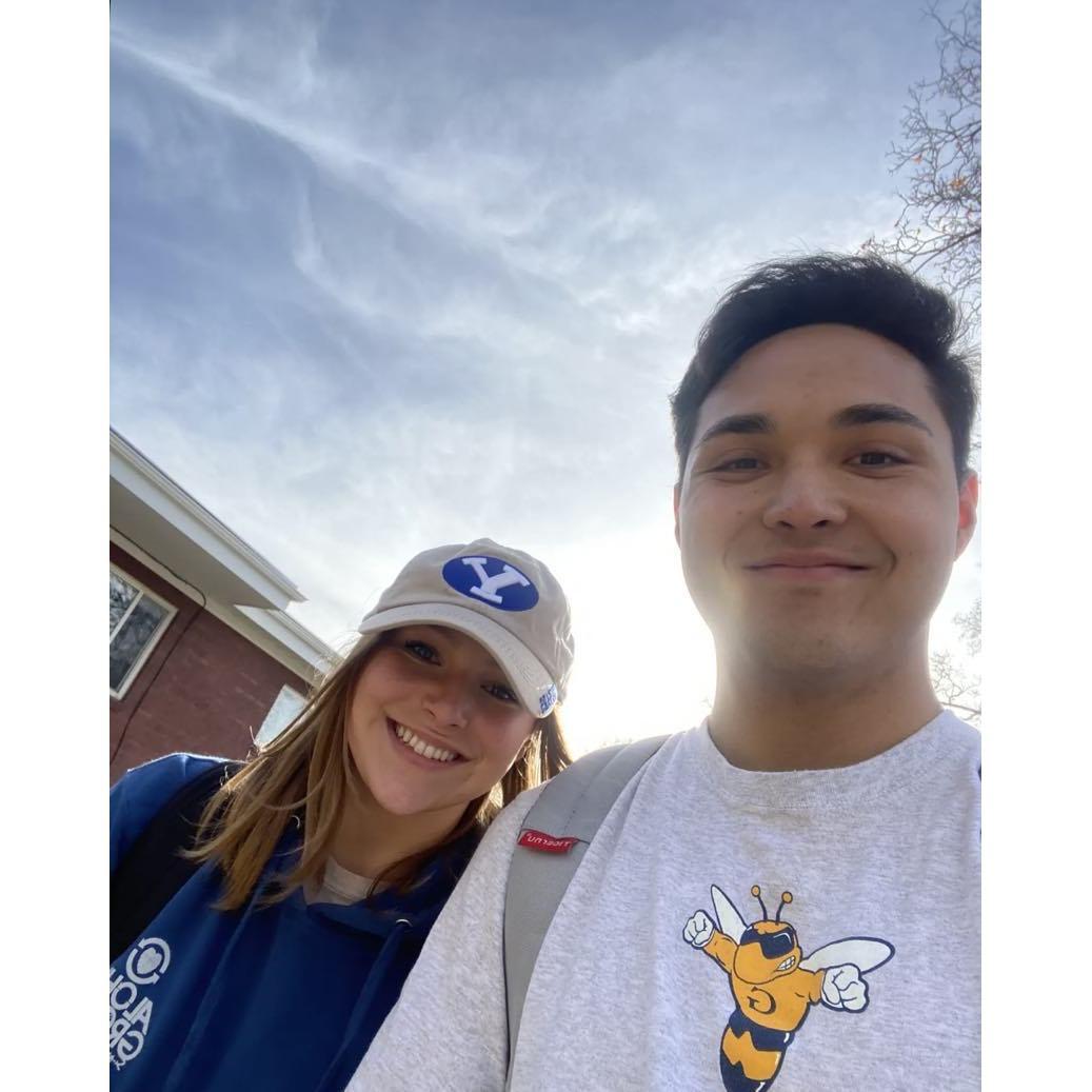 Walking to campus at the start of the Winter Semester - 1/13/2023
