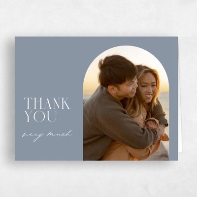 Dusty Blue Wedding Thank You - Portsmouth Photo