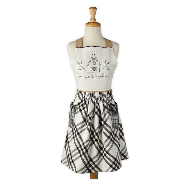 DII® Design Imports Home Sweet Farmhouse Apron in Black/White