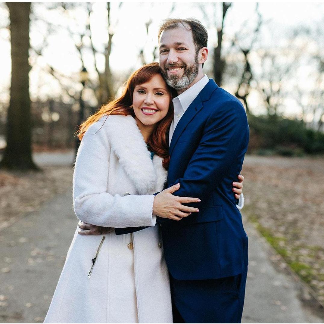 Engagement photo in Riverside Park