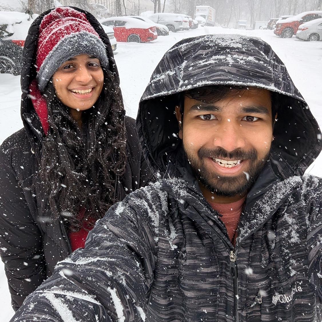 First snow together!