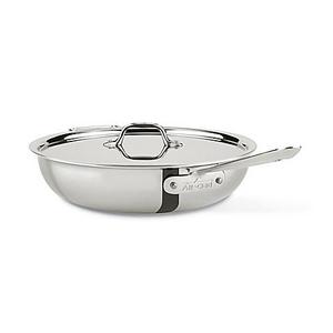 All-Clad® 3-Ply Stainless Steel 4-Quart Covered Weeknight Pan