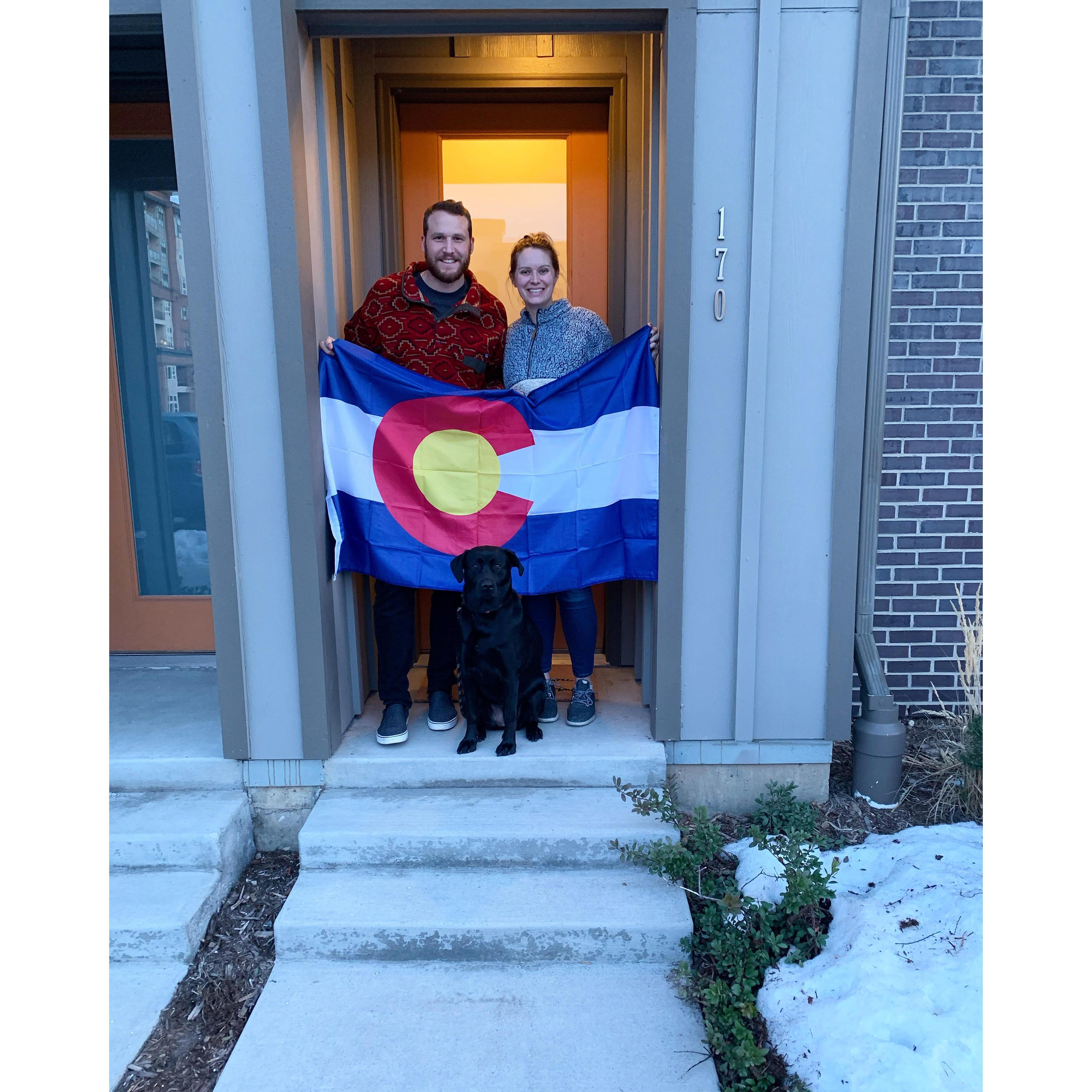 Our first day as Colorado residents!