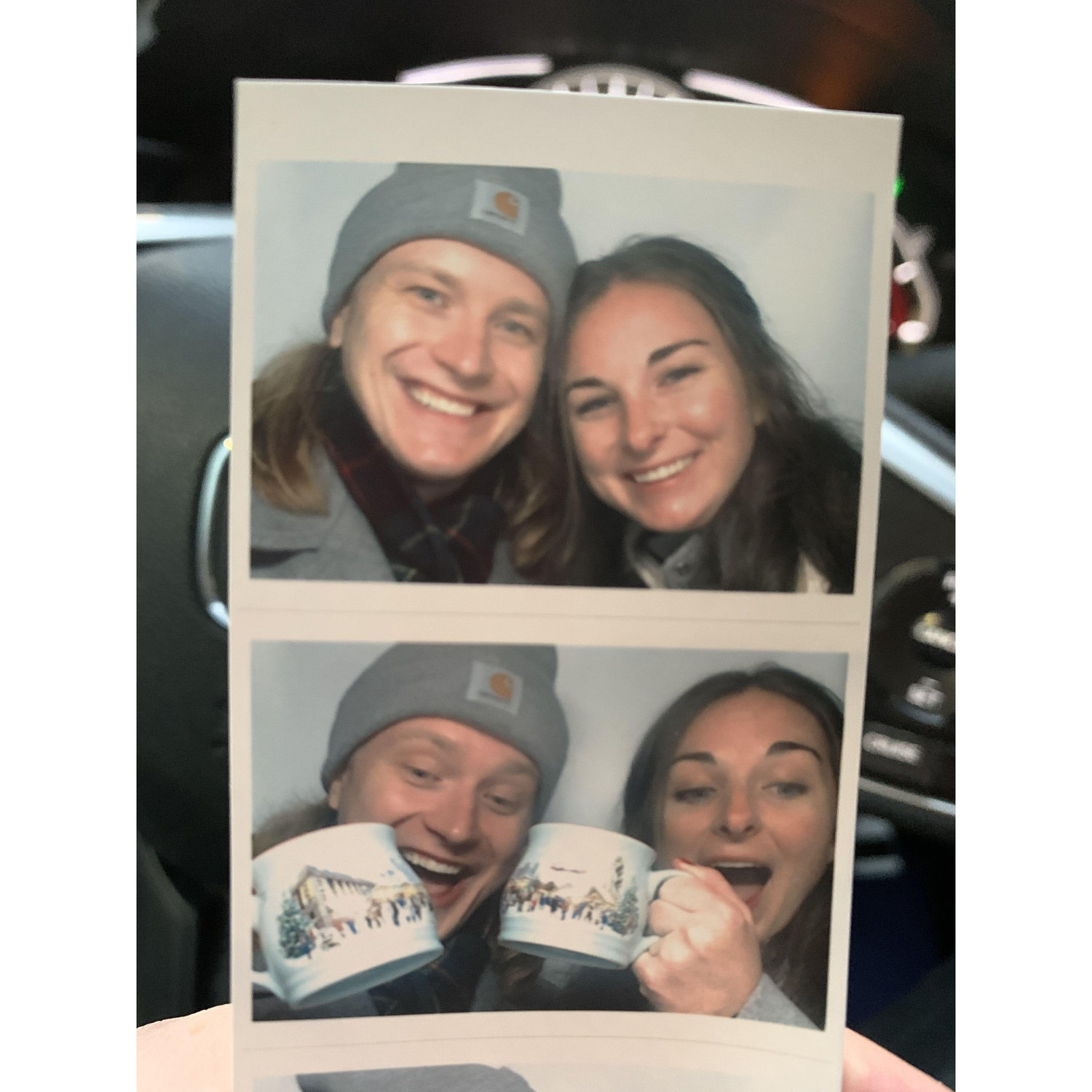 First pic together at the Christmas market in downtown Chicago!