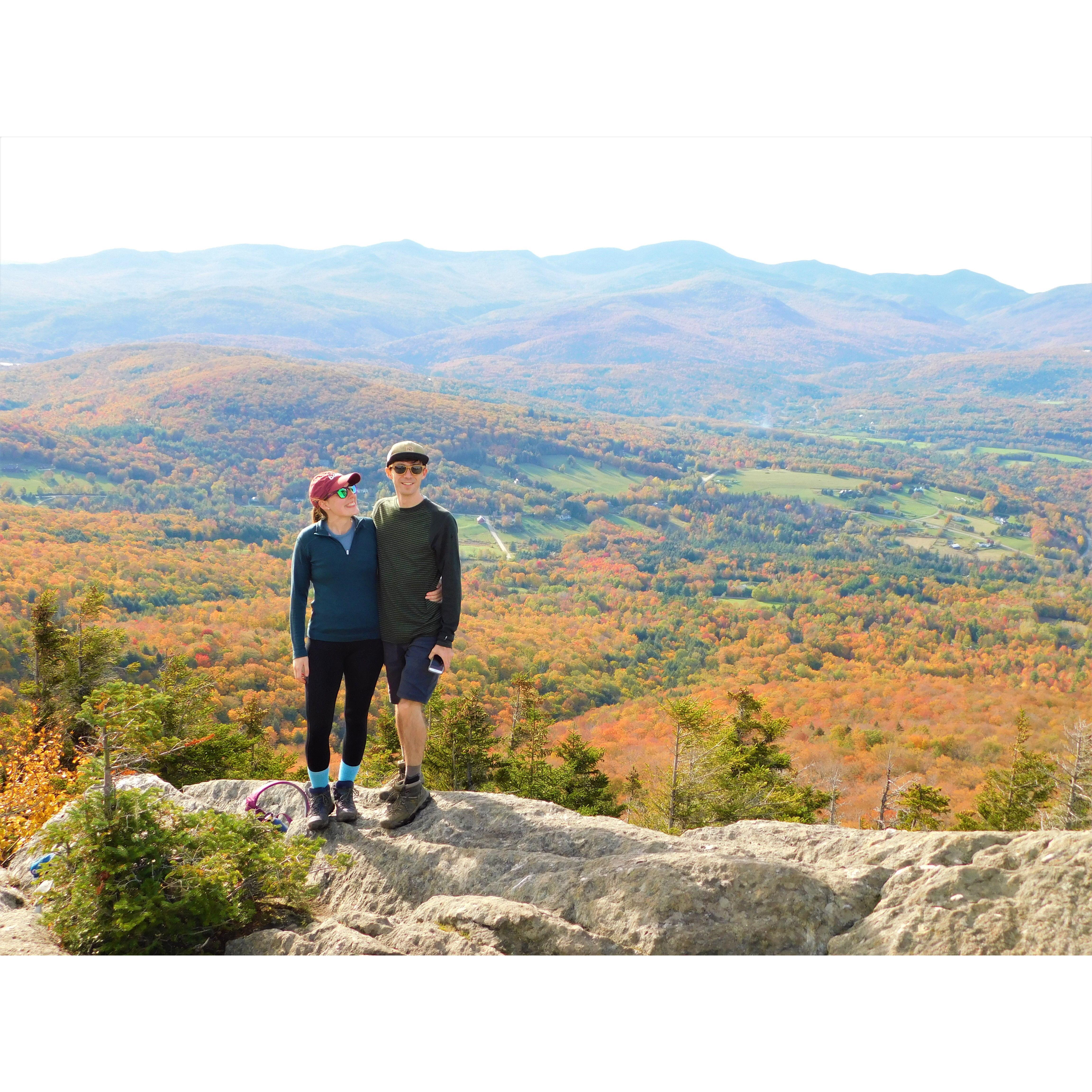 Hiking Sleeping Beauty in NY in Fall 2019.