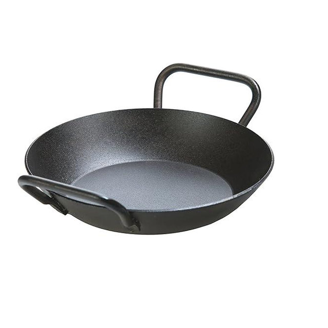 Lodge Pre-Seasoned Carbon Steel Skillet - Dual Assist Handle - Use in the Oven, on the Stove, on the Grill, or Over a Campfire - 8 Inch