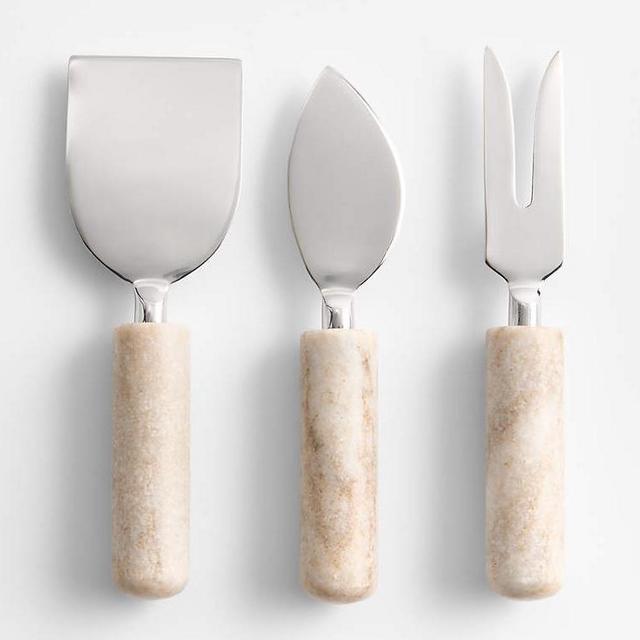 Tuscan Kitchen Marble Cheese Knives, Set of 3