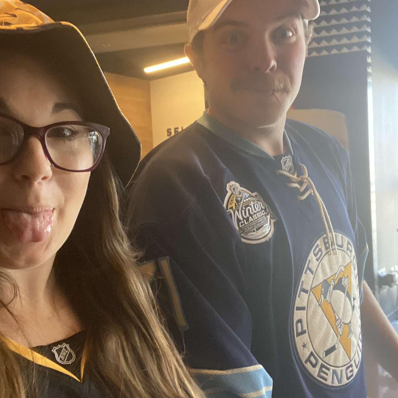 Dylan and Hannah at the Pittsburgh Penguins Game On April 11th 2023!