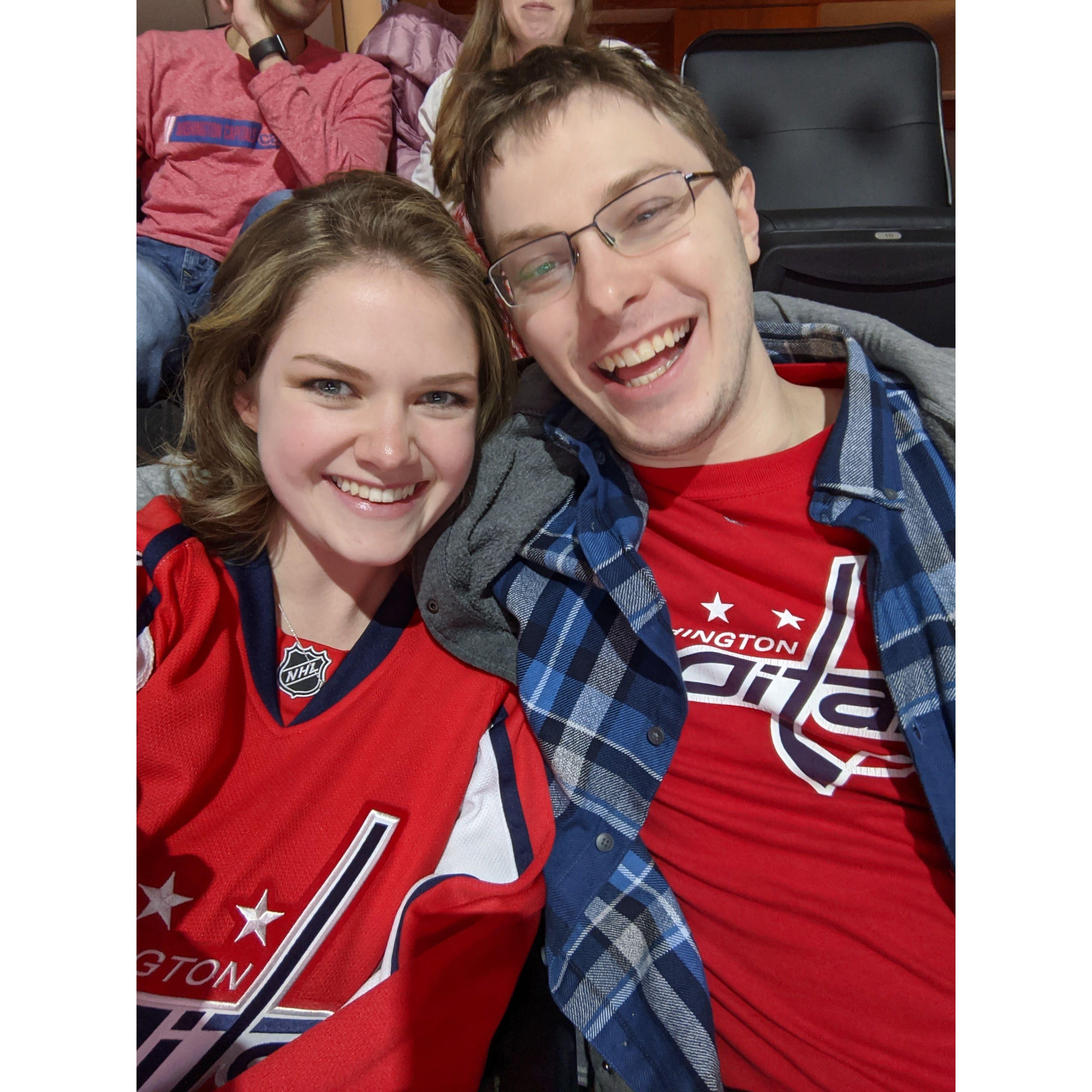 At a Caps game in Jan 2020