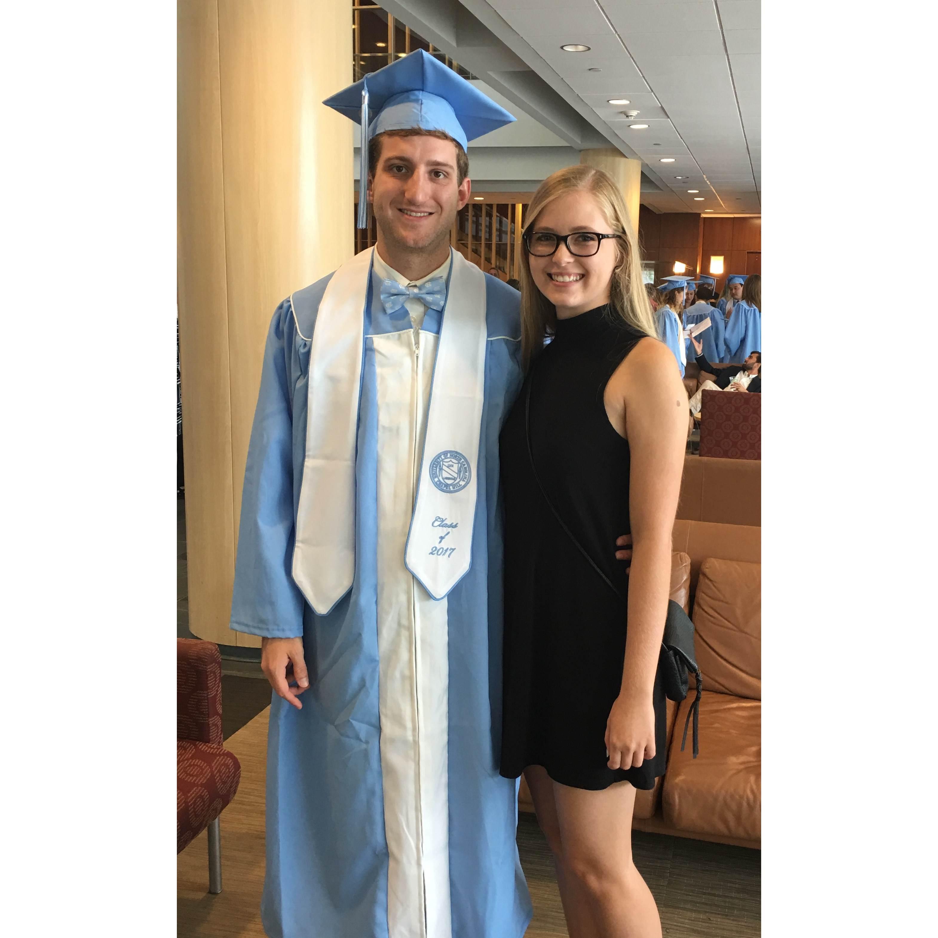 Rives's graduation from UNC - May 2017
