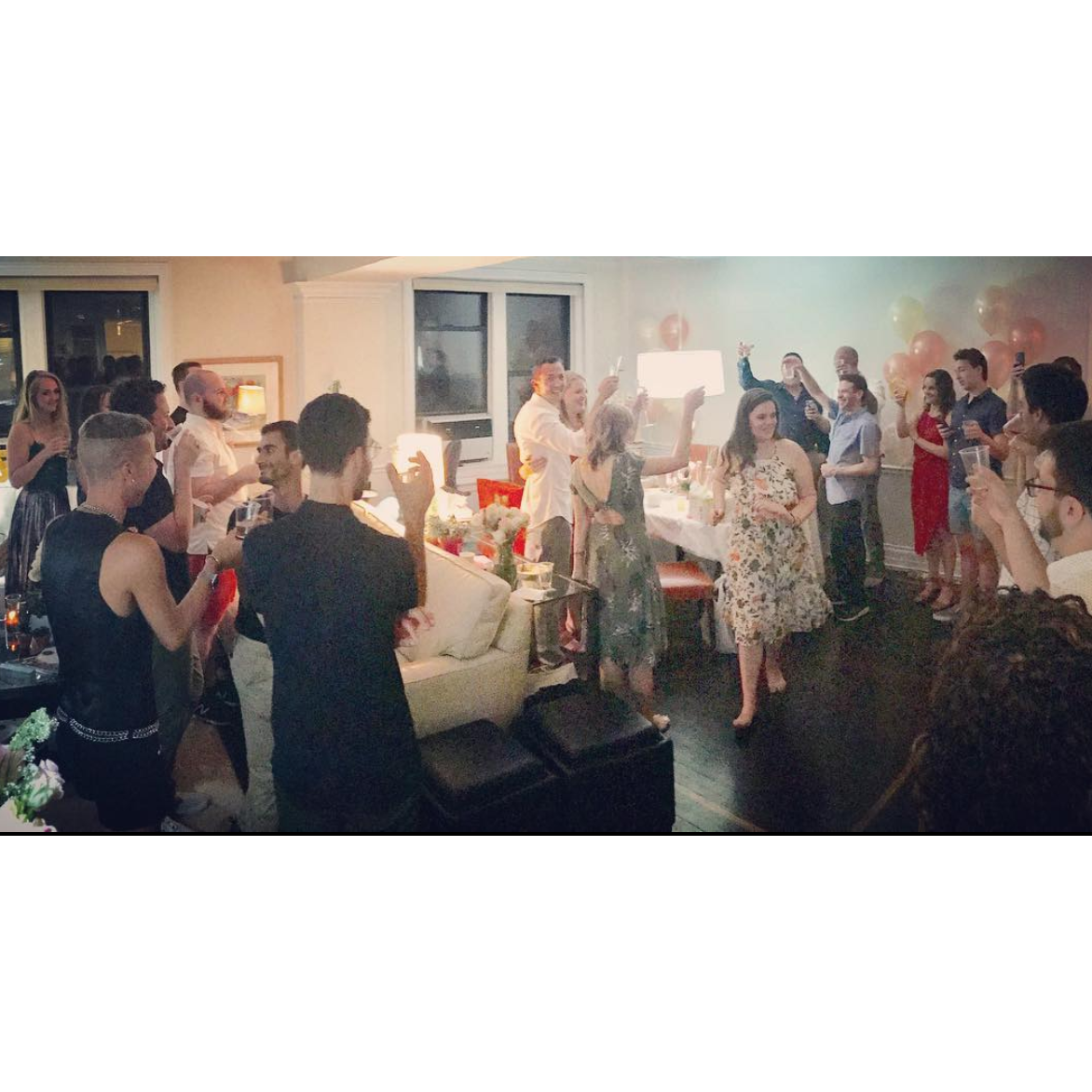 Our friends Paige and Jenny threw us and amazing engagement party - SO MUCH LOVE.