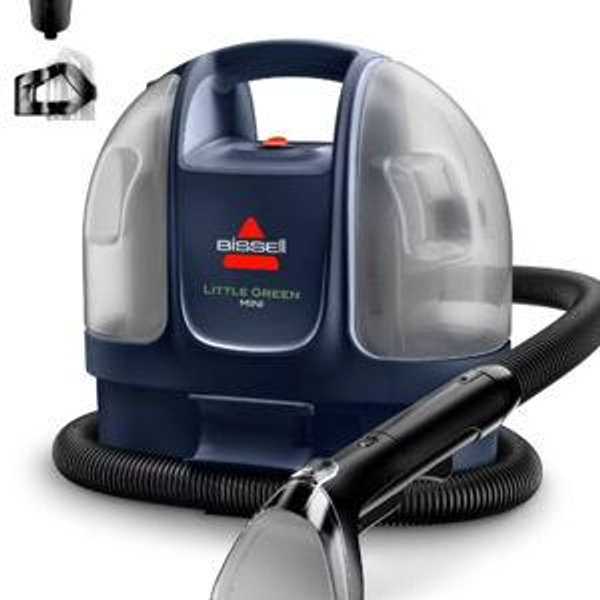 BISSELL Mini Corded Portable Carpet Cleaner 4064T - 4" Cleaning Path Navy Blue