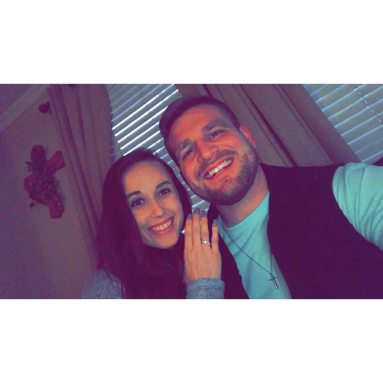 Engaged to the most handsome man.