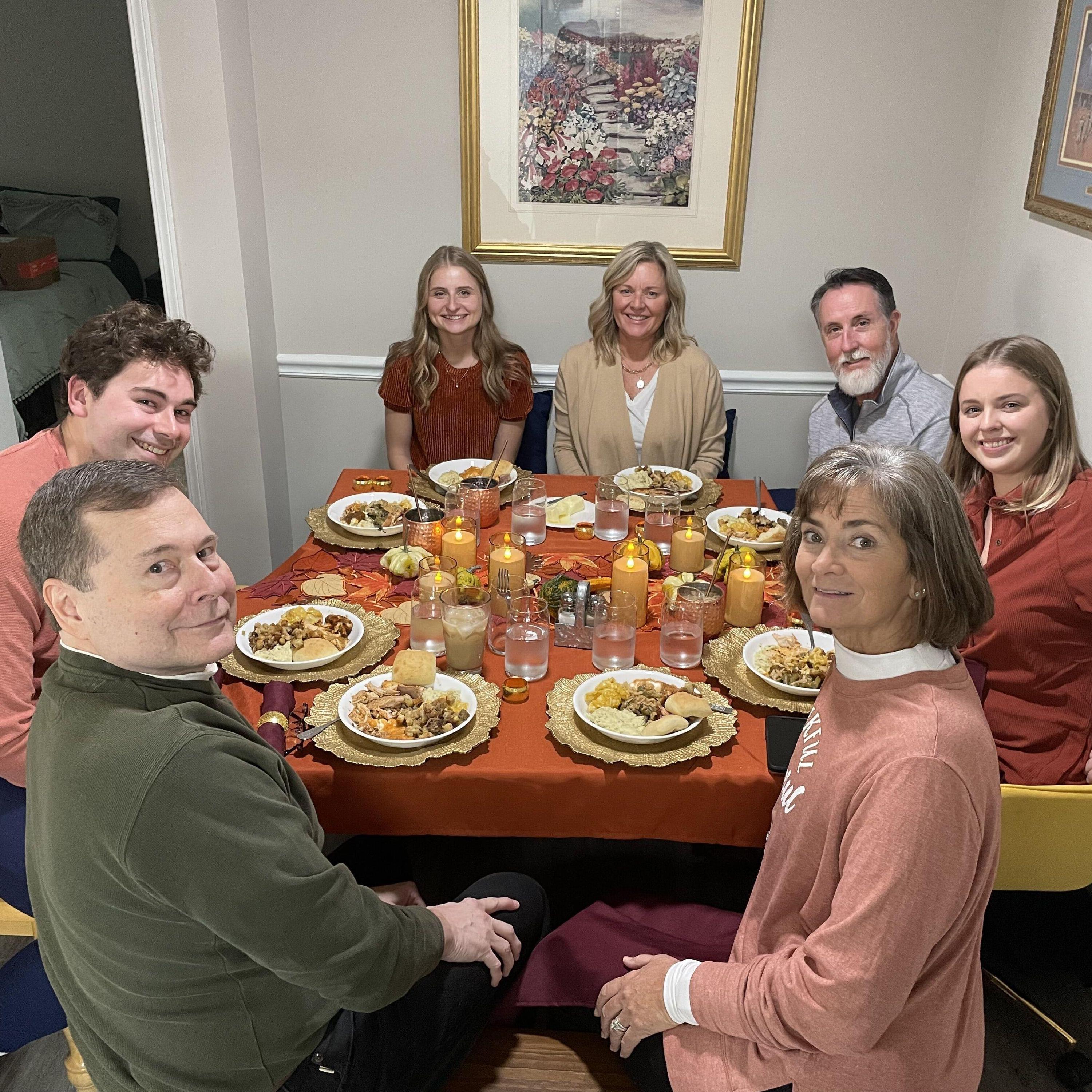 Thanksgiving 2023
Their first Thanksgiving together, hosted at their new apartment