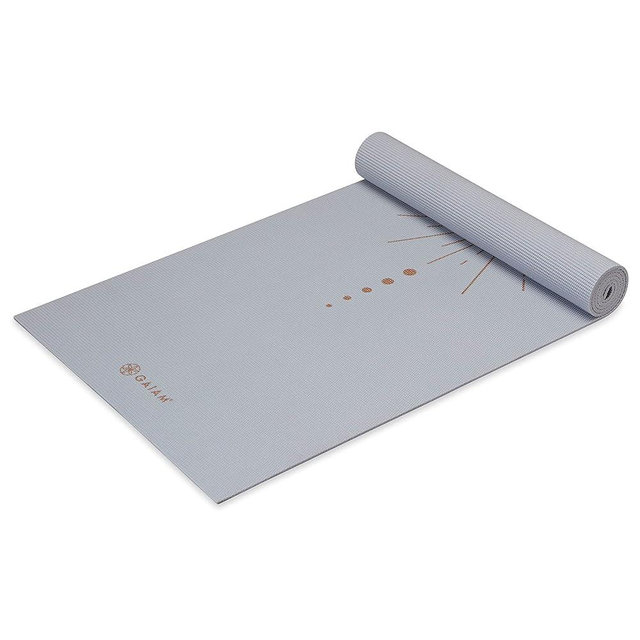 Gaiam Yoga Mat - Premium 6mm Print Extra Thick Non Slip Exercise & Fitness Mat for All Types of Yoga, Pilates & Floor Workouts (68"L x 24"W x 6mm Thick)