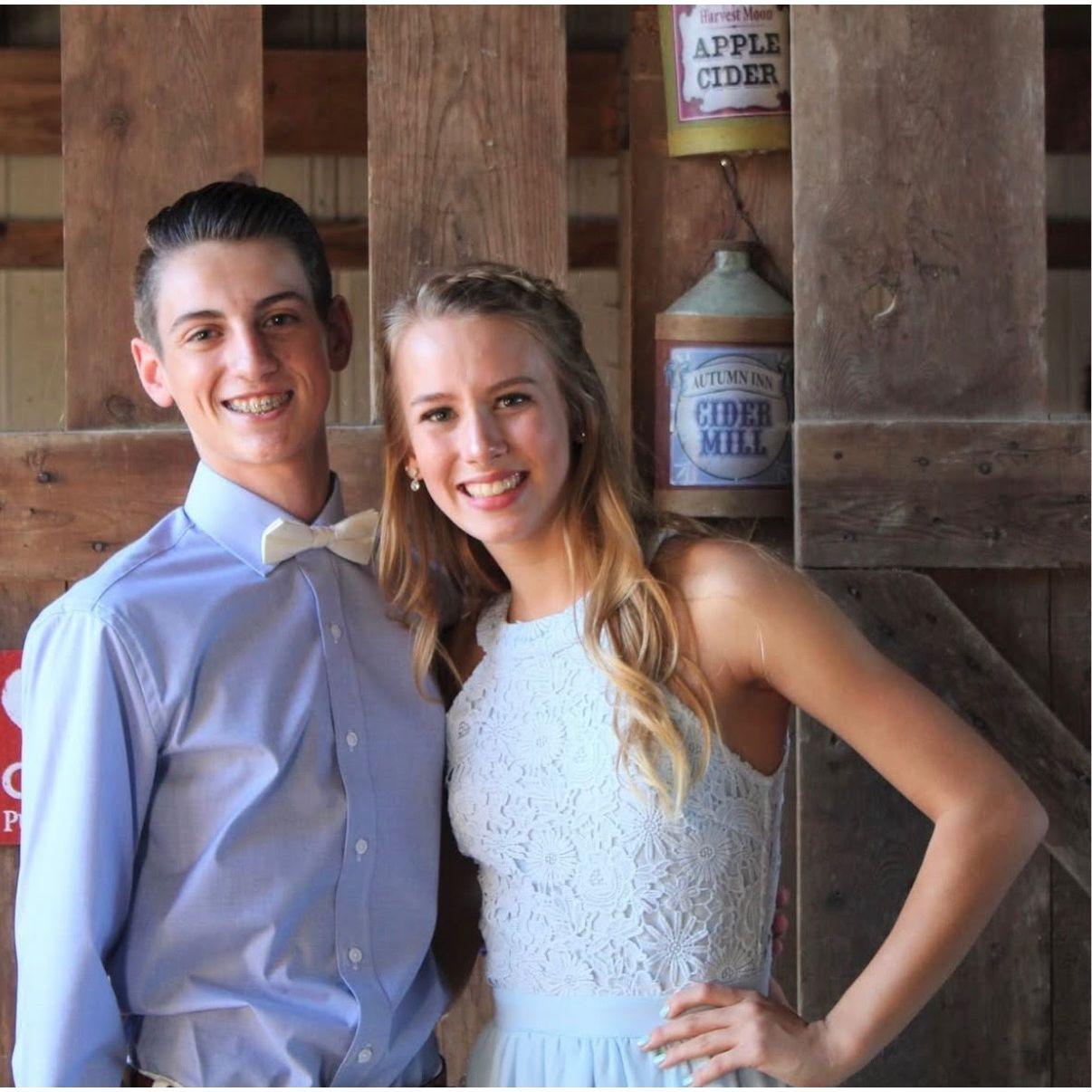 The first picture we have together from sophomore year homecoming