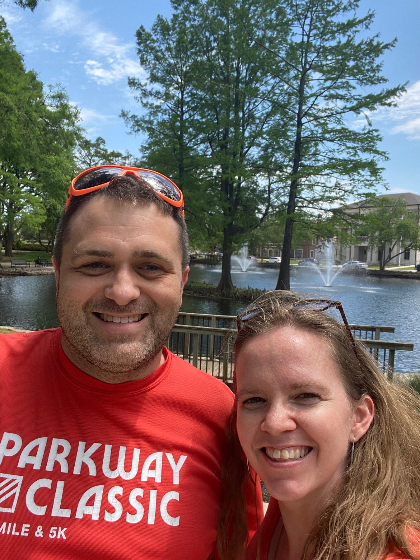Matt’s first visit to Oklahoma and we walked round my alma mater (OSU!) - Theta Pond - May 2021