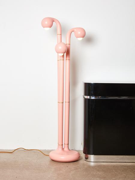 Pink Globe Table Floor Lamp