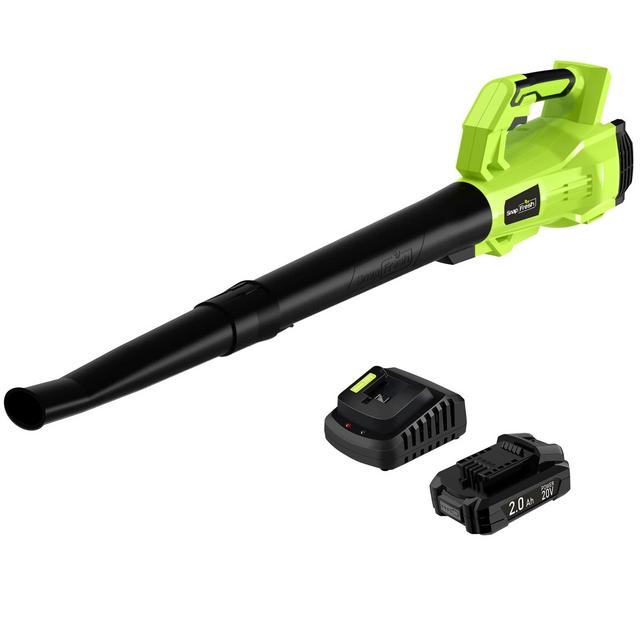 Cordless Leaf Blower - SnapFresh 150 MPH Leaf Blower with Battery Charger, 2 Section Tubes, Free Control Speed,Lightweight, Electric Leaf Blower for Blowing Leaves, Lawn Care, Dust Other Debris