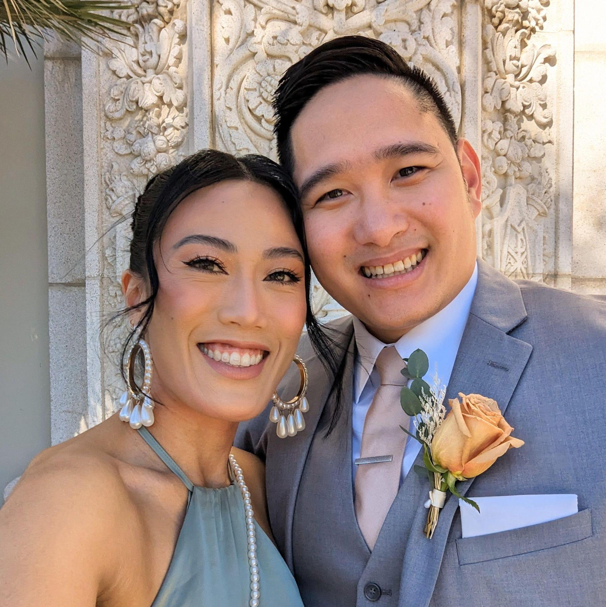 The last wedding we attended as boyfriend and girlfriend.
