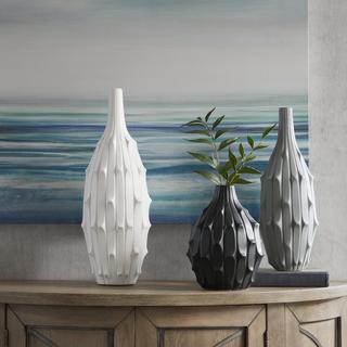 Dune 3-Piece Textured Vase Set