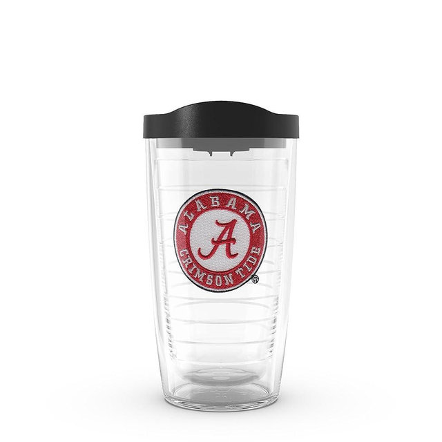 Tervis Made in USA Double Walled University of Alabama Crimson Tide Insulated Tumbler Cup Keeps Drinks Cold & Hot, 16oz, Emblem