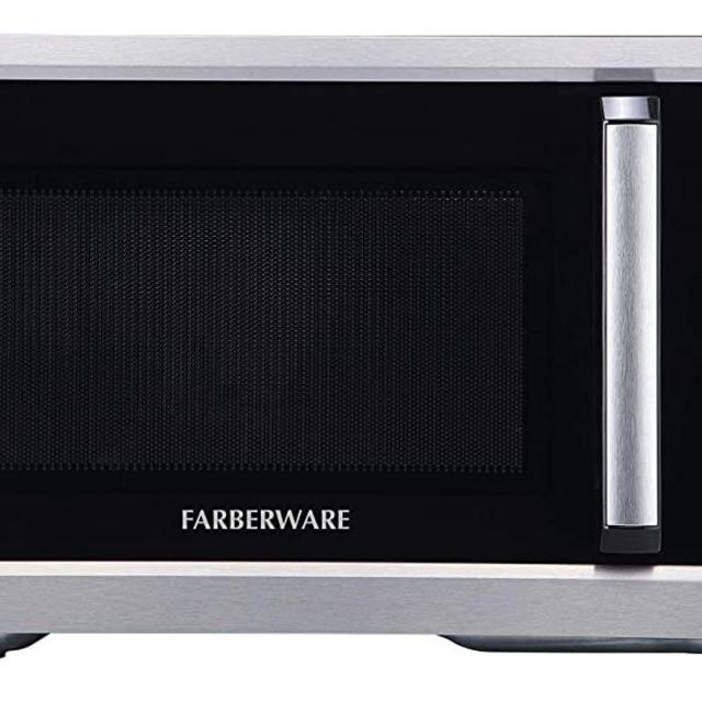 Farberware Classic FM09SS 0.9 Cu. Ft 900-Watt Microwave Oven, Stainless Steel, Cu.Ft