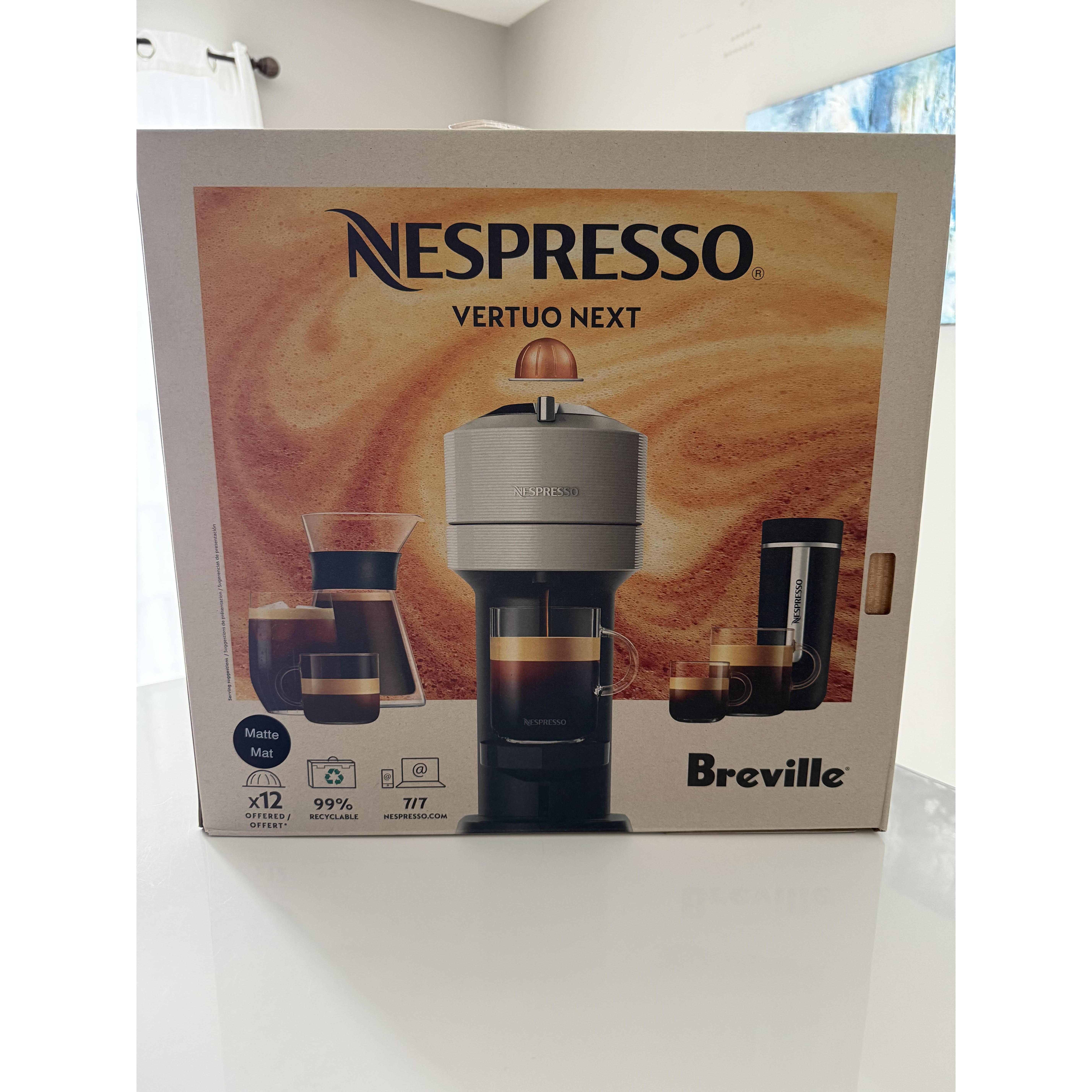 Nespresso Vertuo with a Variety Pack of Nespresso Pods and Frother