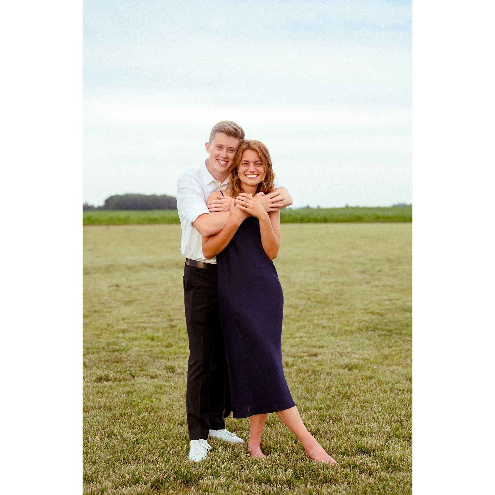 Impromptu engagement photo shoot.