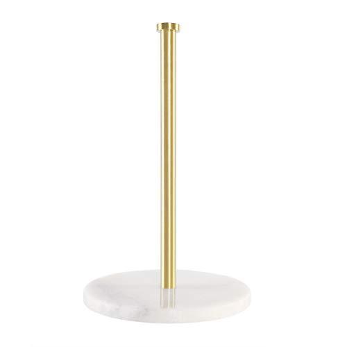 KES Paper Towel Holder Kitchen Standing Paper Towel Roll Holders with Marble Base for Standard or Jumbo-Sized Rolls Brushed Brass, KPH100-BZ