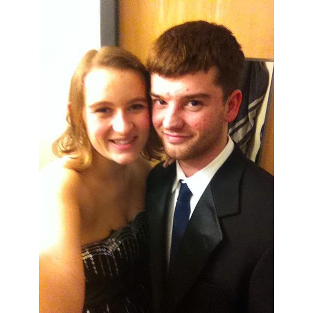 Owen's "do-over" prom. Snow Ball at USM, December 2013.