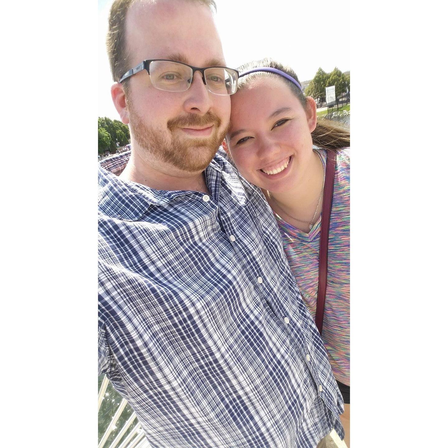 Our first trip together to Milwaukee for Summerfest in 2017.