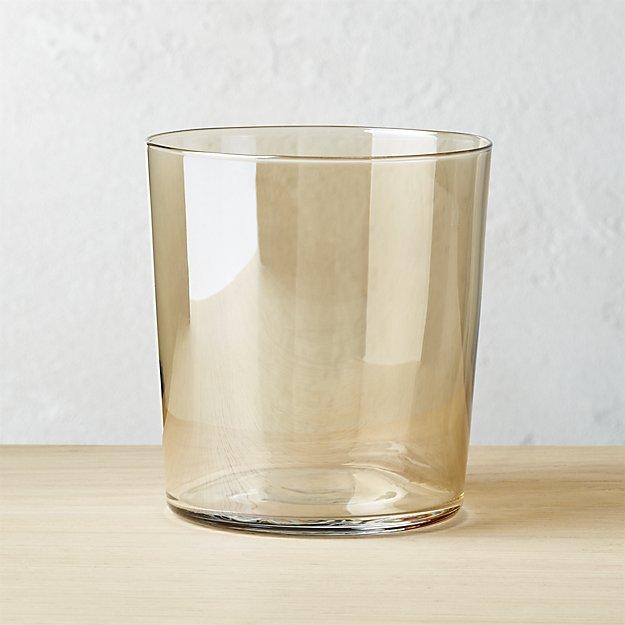 Marta Gold Luster Double-Old Fashioned Glass